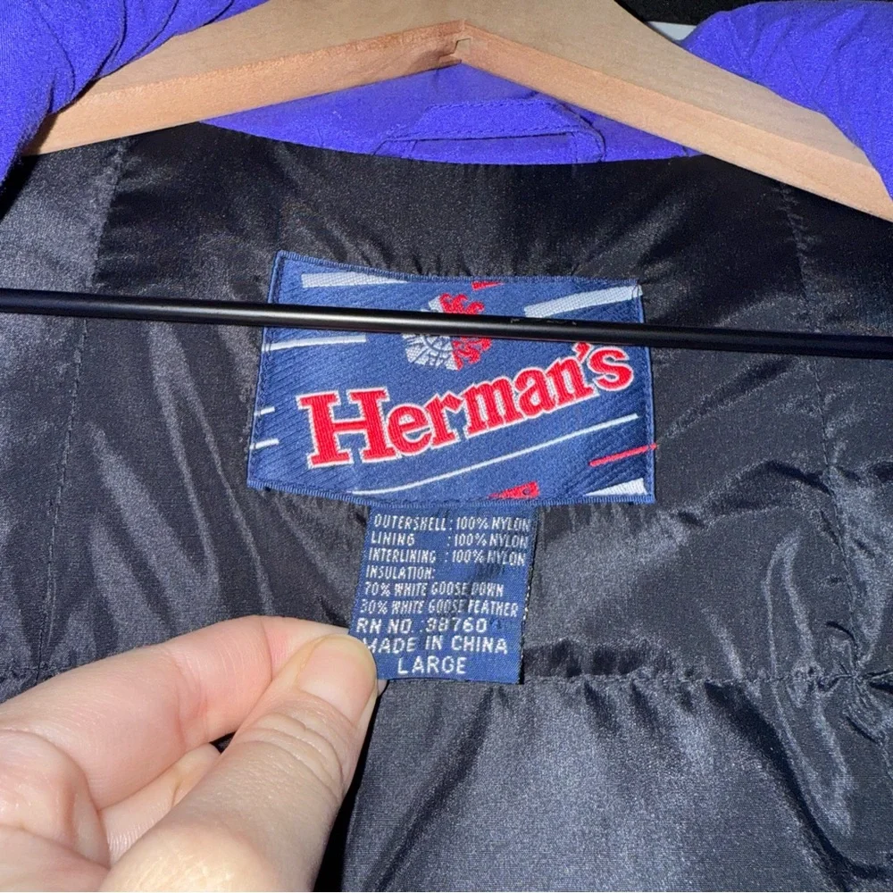 Herman’s Goose Feather‎ Down Ski Jacket Colorful Women’s Jacket Double Layer - Picture 6 of 6